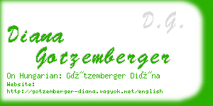 diana gotzemberger business card